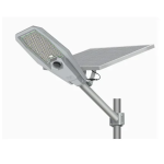 Αδιάβροχος ηλιακός προβολέας LED 500W με πάνελ - Solar Street Light ασημί - Image 2