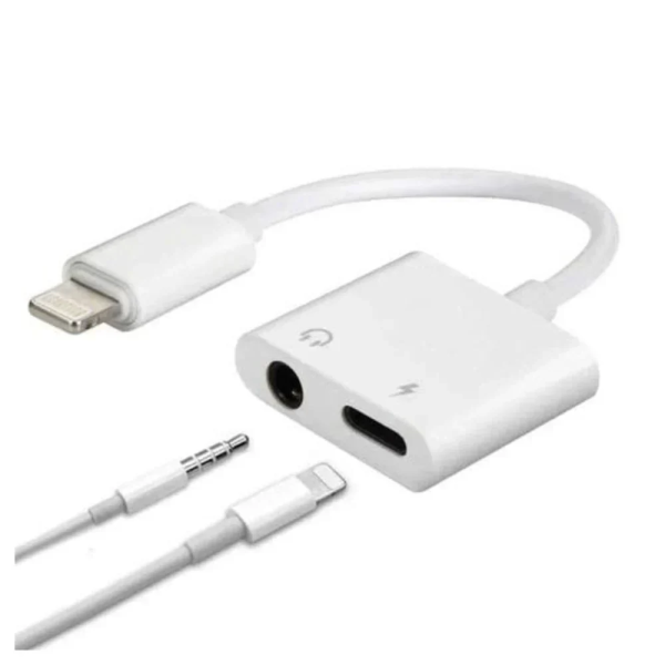 Αντάπτορας Φόρτισης και Ήχου Lightning σε Audio Jack 3.5mm AUX (GL043)