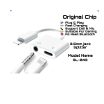 Αντάπτορας Φόρτισης και Ήχου Lightning σε Audio Jack 3.5mm AUX (GL043)