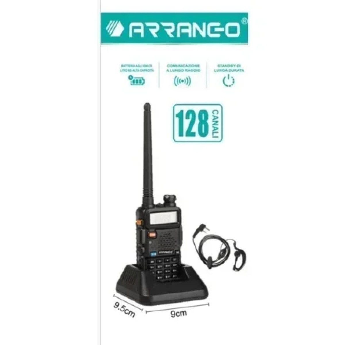 ARRANGO AC48967 Φορητός Επαγγελματικός Πομποδέκτης