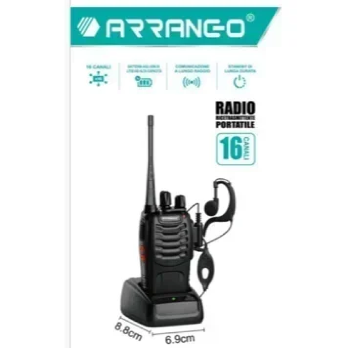ARRANGO AC48965 Φορητός Επαγγελματικός Πομποδέκτης