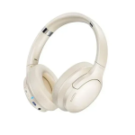 Ασύρματα ακουστικά κεφαλής Bluetooth ESDRAS BW81 εκρού