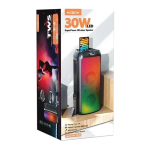Ασύρματο Bluetooth ηχείο TWS 2×8+3″ 30W με ασύρματο μικρόφωνο & τηλεχειρισμό Moxom 75cm ύψος MX-SK54 – μαύρο - Image 5