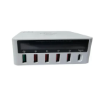 Ασύρματος έξυπνος φορτιστής συσκευών USB Jiageng JG665 - λευκό