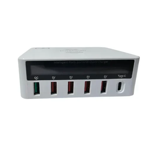 Ασύρματος έξυπνος φορτιστής συσκευών USB Jiageng JG665 - λευκό
