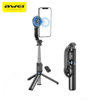 Awei X51 Πτυσσόμενο Τρίποδο Κινητού Selfie Stick με Bluetooth - Μαύρο