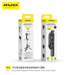Awei X51 Πτυσσόμενο Τρίποδο Κινητού Selfie Stick με Bluetooth - Μαύρο