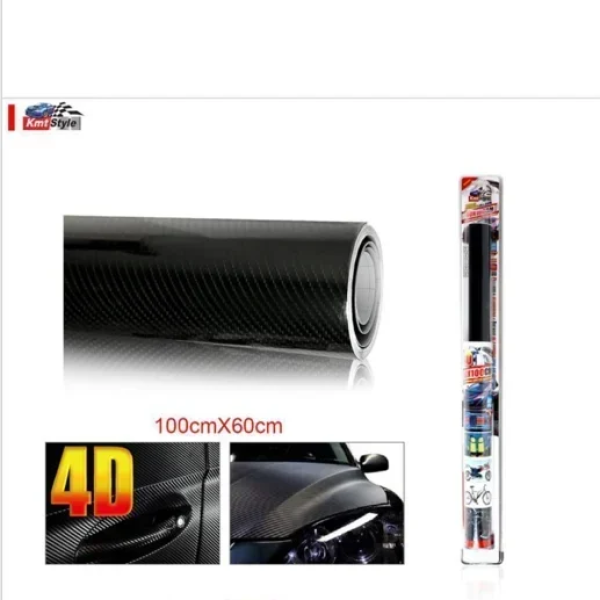 Διακοσμητική Αυτοκόλλητη Ταινία 4D Carbon 100x60cm 2001162