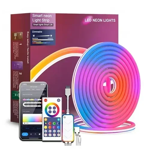 Διακοσμητική Ταινία Led Rgb 10M Με Τηλεχειριστήριο Και Wifi - Led Neon Lights Ld06