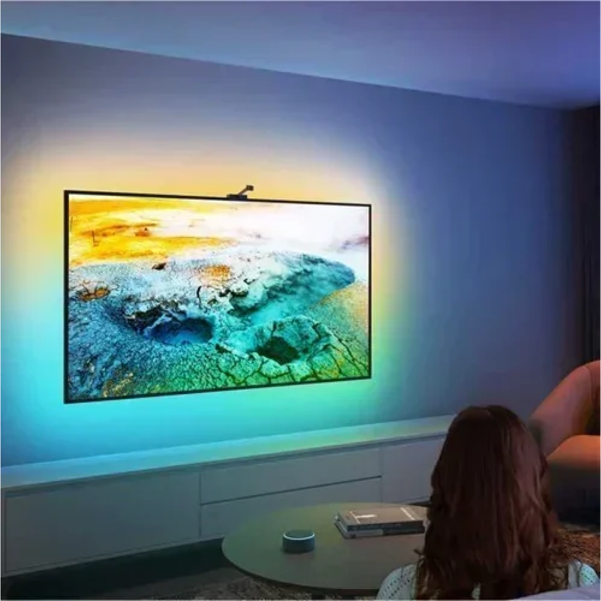 Διακοσμητική ταινία LED RGB 1m 30LED Screen Sync Ambient Light Kit SP041 - Image 3