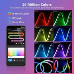 Διακοσμητική ταινία LED RGB 3m με τηλεχειριστήριο και WiFi - LED Neon Lights LD04 - Image 3