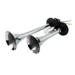 Διπλή κόρνα αέρος φορτηγού 24V 300dB OEM LD-201 – ασημί