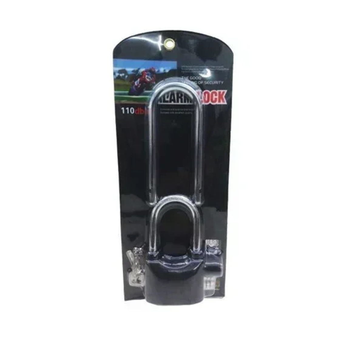 Διπλό λουκέτο Αlarm Disc Lock με συναγερμό 110 dB μαύρο - Image 3