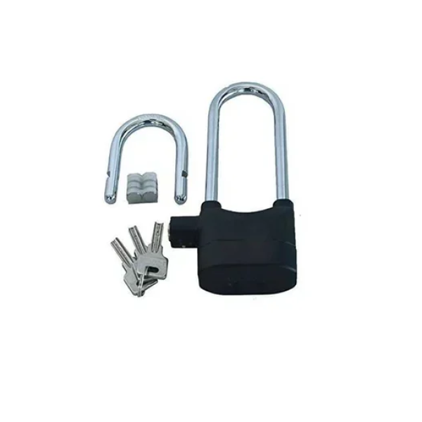 Διπλό λουκέτο Αlarm Disc Lock με συναγερμό 110 dB μαύρο