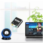 Εξωτερική κάρτα ήχου USB TYPE-C για Android-Mac-Win-Linux 3,5 mm Andowl Q-T98 μαύρο - Image 3