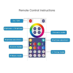 Έξυπνα φωτιστικά τοίχου LED RGB 4τμχ με WiFi, τηλεχειριστήριο και έλεγχο εφαρμογής Smart Wall Light BD043-Y - Image 5