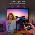 Έξυπνο επιτραπέζιο φωτιστικό LED RGB με τηλεχειριστήριο SAL053 - λευκό - Image 2