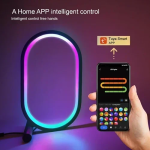 Έξυπνο επιτραπέζιο φωτιστικό LED RGB με τηλεχειριστήριο SAL053 - λευκό - Image 5