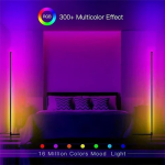 Έξυπνο φωτιστικό δαπέδου LED RGB 1.2m LD021 - μαύρο - Image 3