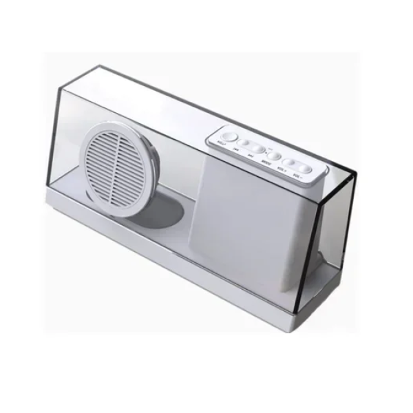 Φορητό ασύρματο ηχείο Bluetooth διάφανο Sardine SDY-033 λευκό