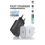 Φορτιστής/αντάπτορας με θύρα USB-C 20W Power Delivery / Quick Charge 3.0 Andowl Q-CD012 μαύρο - Image 2