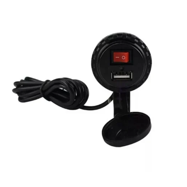 Φορτιστής USB μοτοσυκλέτας Car Charging Mobile Phone Charger JG128 μαύρο