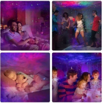 Φωτιστικό Star Projection με προβολή αστεριών - Octagon Star Projector λευκό - Image 3