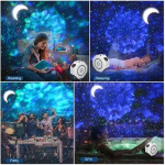 Φωτιστικό Star Projection με προβολή αστεριών - Octagon Star Projector λευκό - Image 5