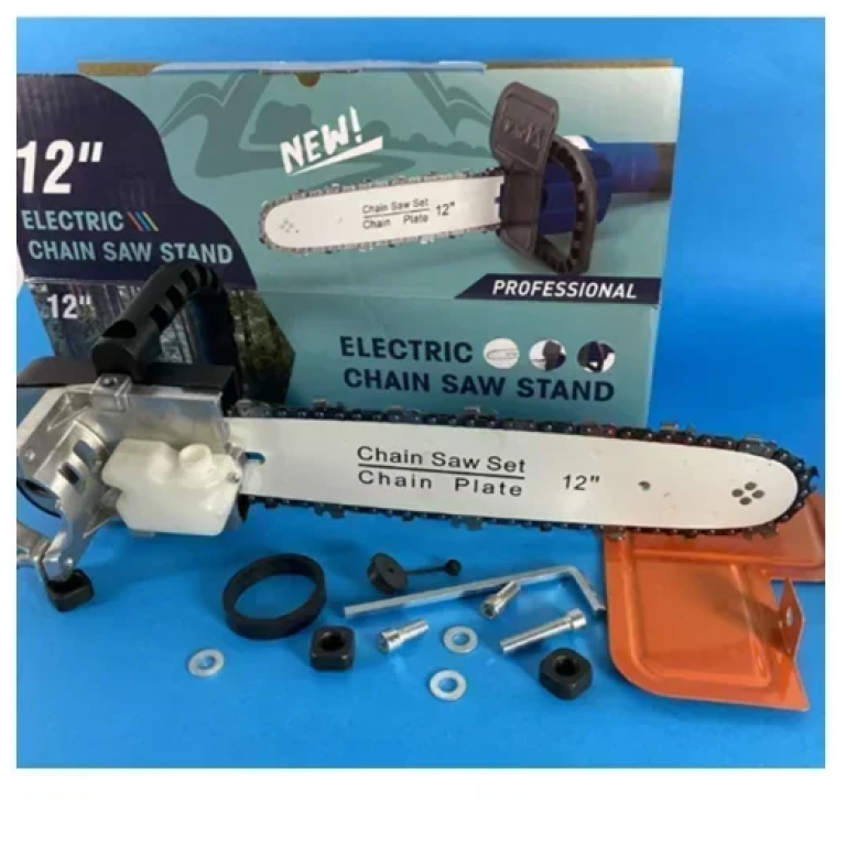 Ηλεκτρικό αλυσοπρίονο χειρός 12'' Electric Chain Saw Stand μαύρο