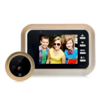 Ηλεκτρονικό ματάκι/κάμερα πόρτας με οθόνη Jiageng JG191 χρυσό