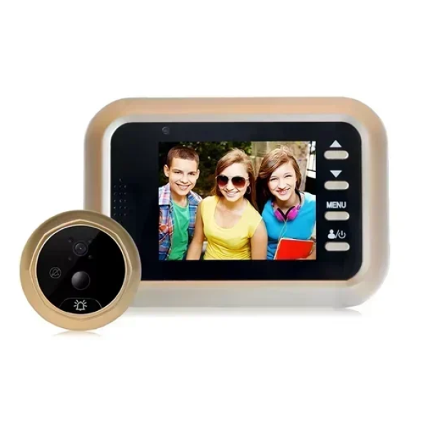 Ηλεκτρονικό ματάκι/κάμερα πόρτας με οθόνη Jiageng JG191 χρυσό