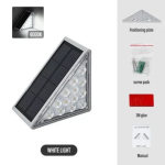 Ηλιακά γωνιακά φωτιστικά σκάλας LED 6500K – Deck Lights - Image 2