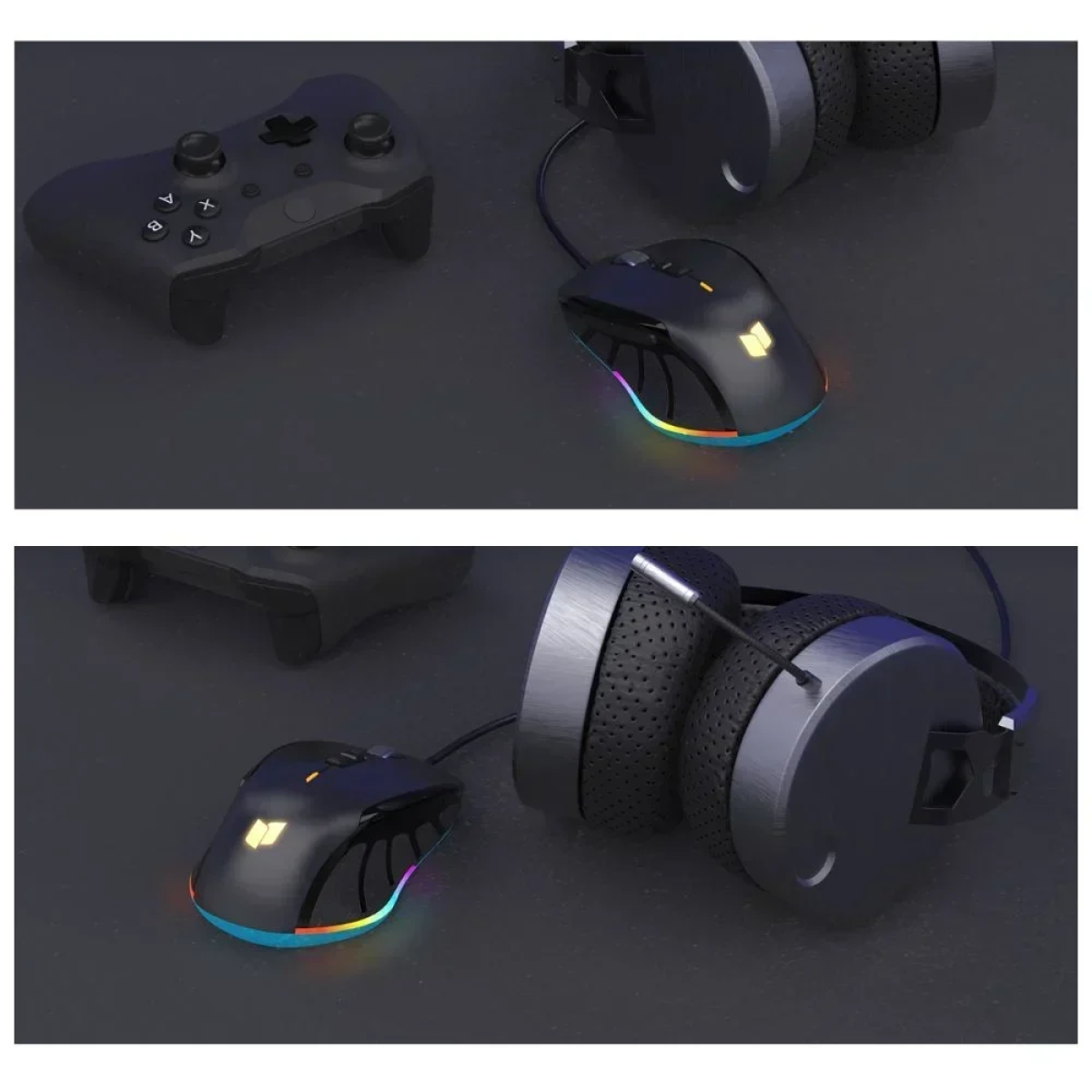 Indena G-536-E Ενσύρματο Gaming Ποντίκι RGB 6400DPI