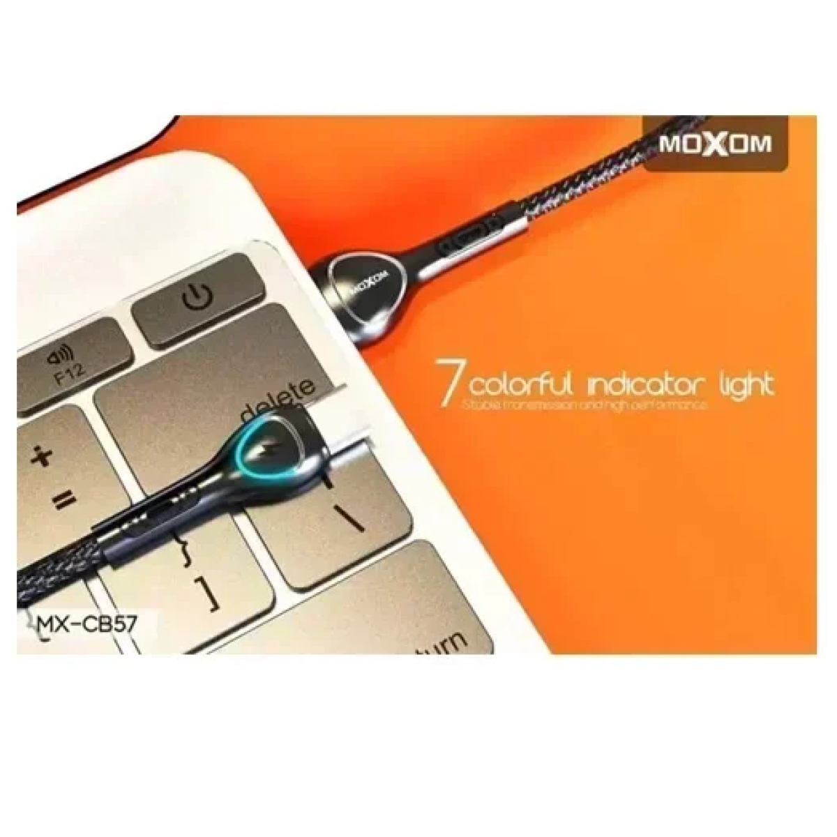 Καλώδιο Micro Usb 2.4A 1000mm Moxom MX-CB57 μαύρο - Image 2