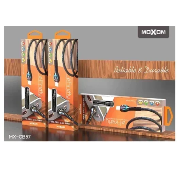 Καλώδιο Micro Usb 2.4A 1000mm Moxom MX-CB57 μαύρο