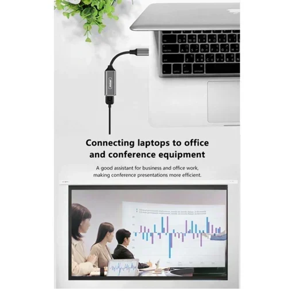 Καλώδιο πολλαπλών λειτουργιών Type-C to USB Andowl Q-HD70 μαύρο - Image 6