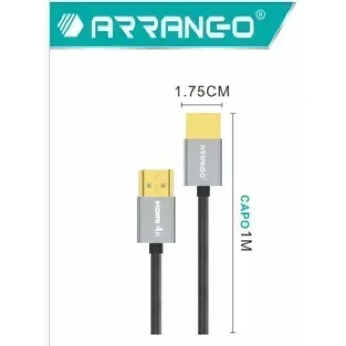 Καλώδιο Σύνδεσης HDMI 4K Ultra-Speed ​​1M Arrango AC49308