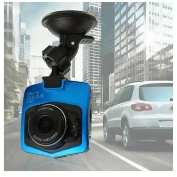 Κάμερα DVR αυτοκινήτου 1080P με οθόνη 2.4" για παρμπρίζ με βεντούζα QY-322 Andowl μπλε