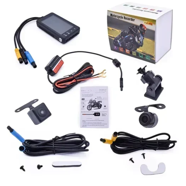 Καταγραφικό μοτοσυκλέτας DVR με δύο κάμερες - Motorcycle Recorder Full HD JG-701