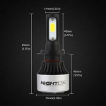 Λάμπες αυτοκινήτου LED 6500K ψυχρό λευκό 9-32V 36W 2 τμχ Nighteye A315-S2-H7 - Image 6