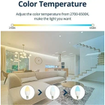 Λαμπτήρες LED RGB με τηλεχειριστήριο 5W 4 τεμάχια TUYA-LZ-5W-Y λευκό - Image 4