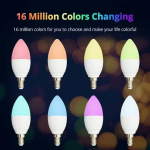 Λαμπτήρες LED RGB με τηλεχειριστήριο 5W 6 τεμάχια TUYA-LZ5W-Y λευκό - Image 2
