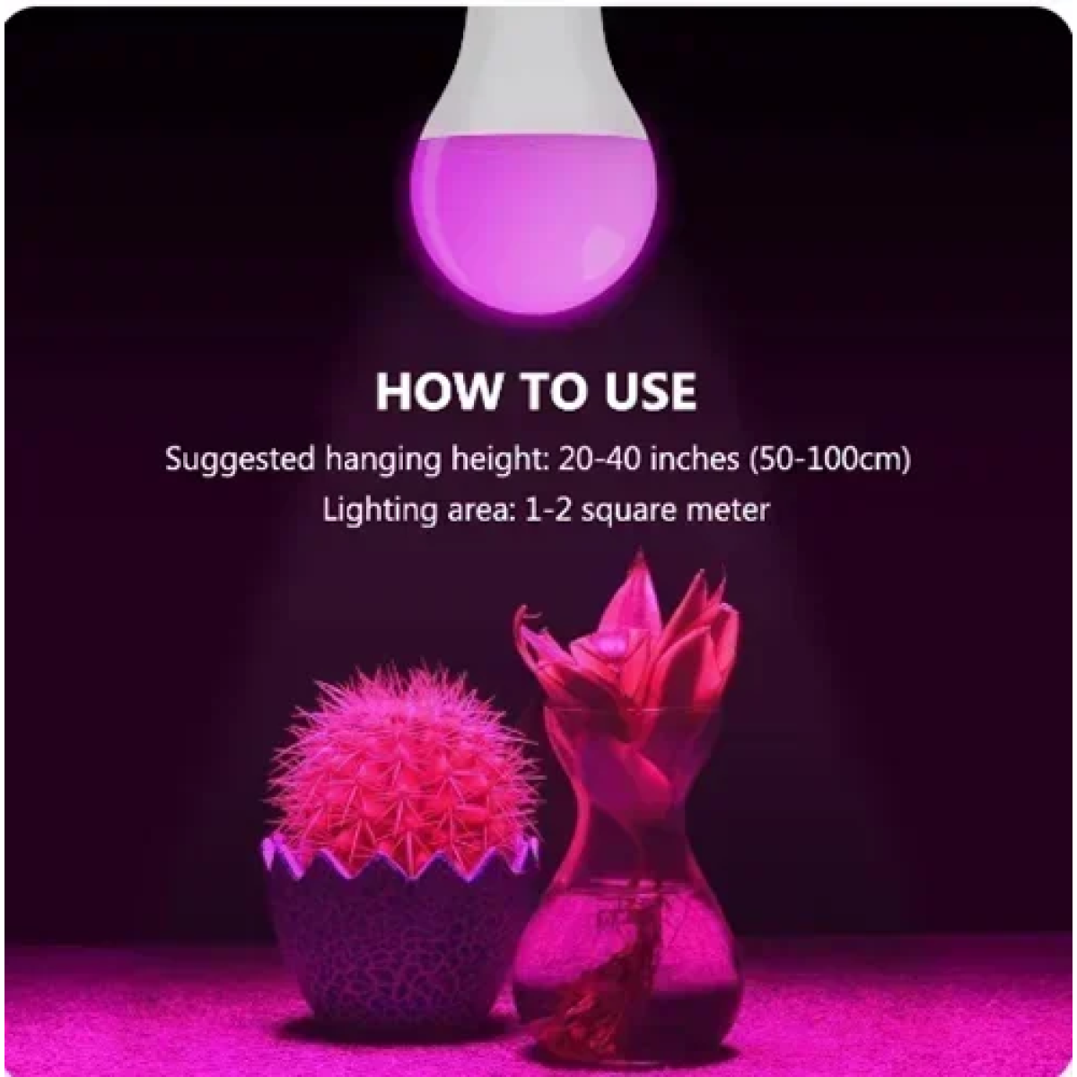 Λαμπτήρες Smart Bulb LED για ανάπτυξη φυτών TUYA-Α60-9W λευκό - Image 2