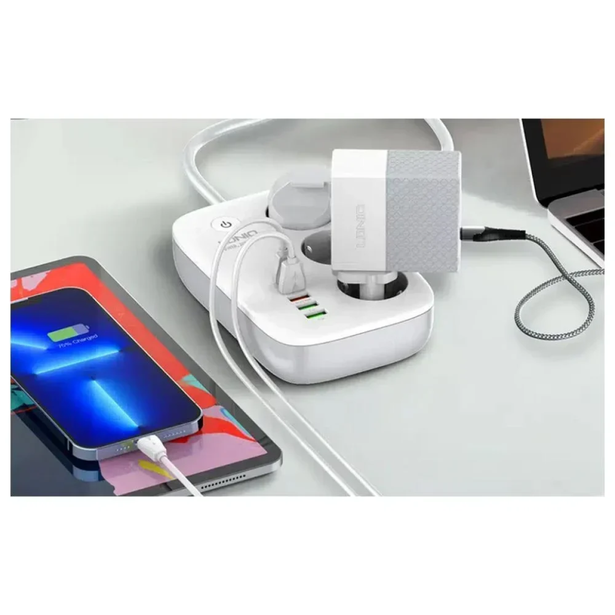 LDNIO SEW3452 Έξυπνο πολύπριζο Wi-Fi - Λευκό