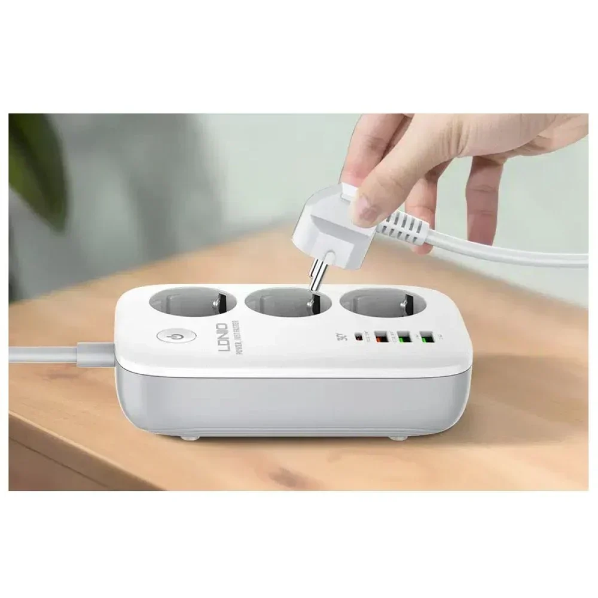 LDNIO SEW3452 Έξυπνο πολύπριζο Wi-Fi - Λευκό