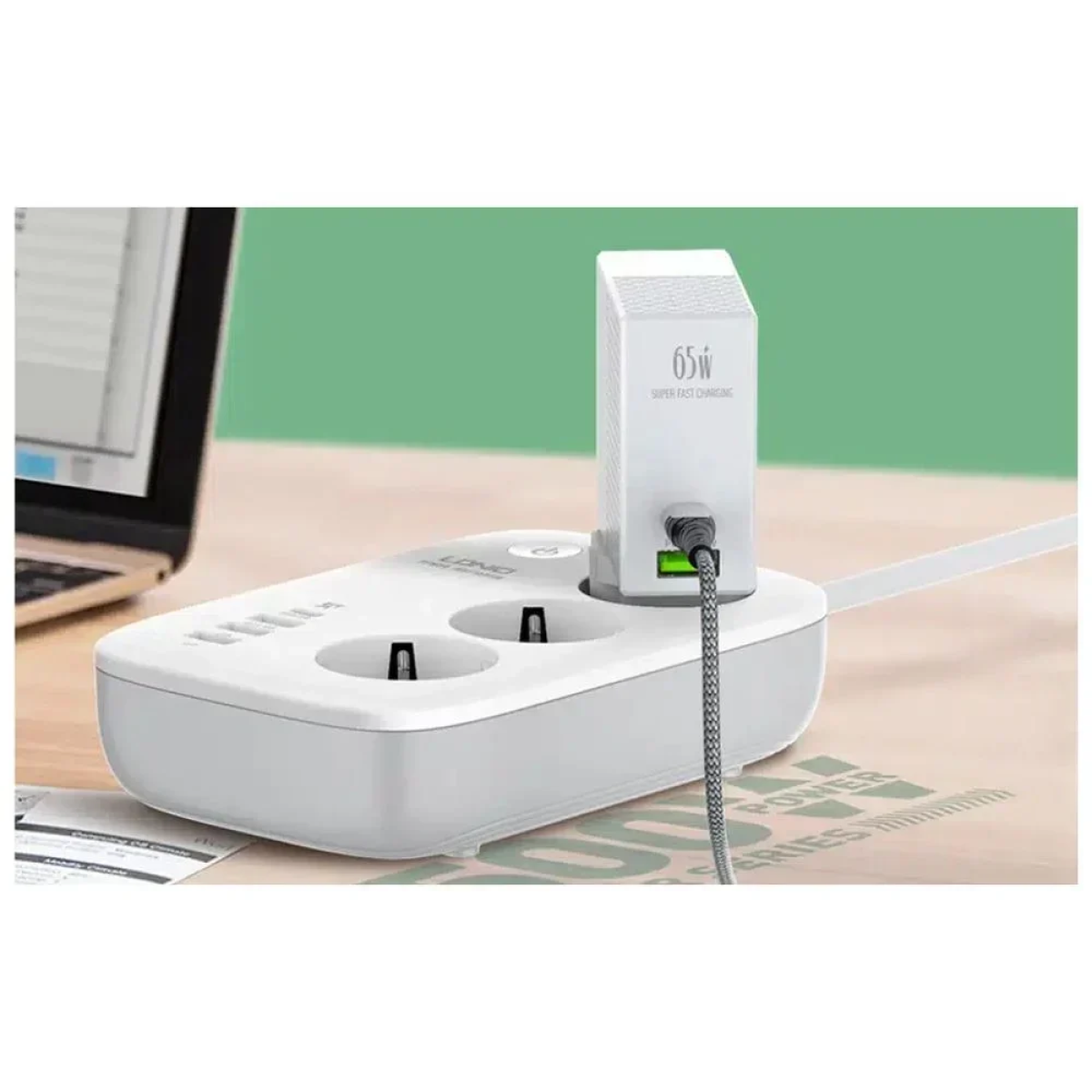 LDNIO SEW3452 Έξυπνο πολύπριζο Wi-Fi - Λευκό