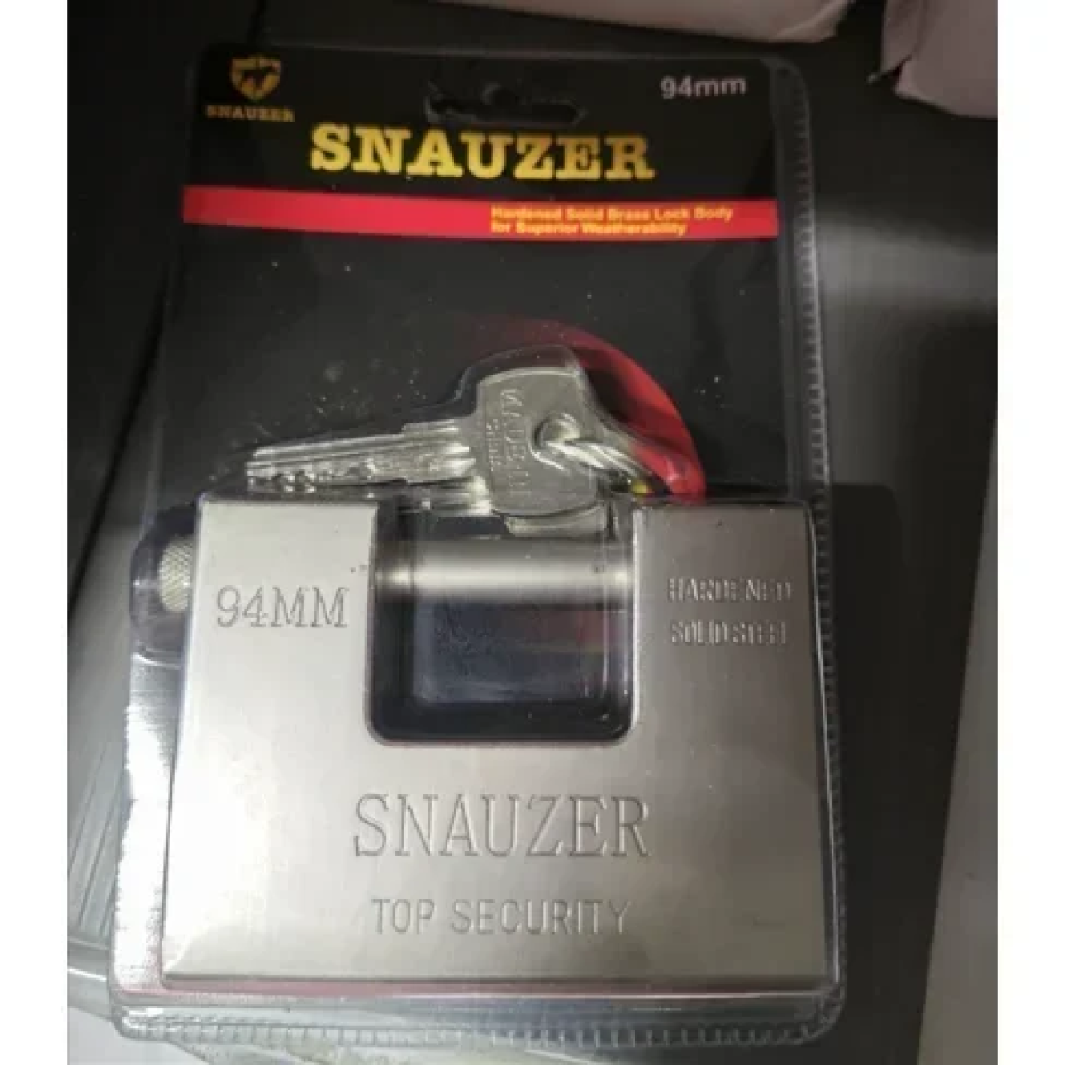 Λουκέτο Tάκος Aτσάλινο Bαρέως Tύπου 94mm Snauzer