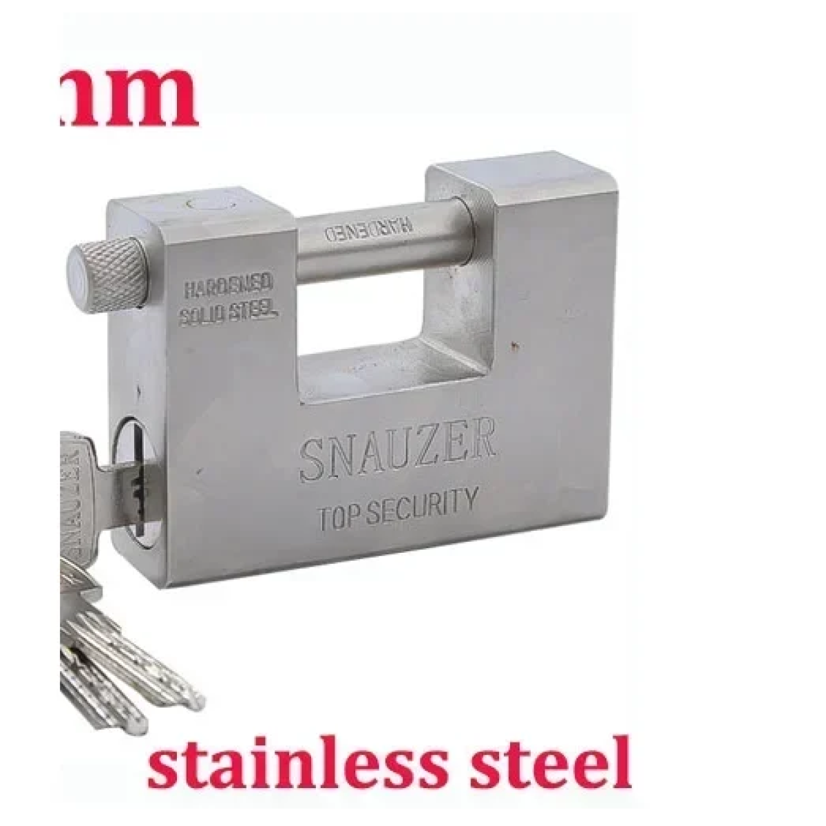 Λουκέτο Tάκος Aτσάλινο Bαρέως Tύπου 94mm Snauzer