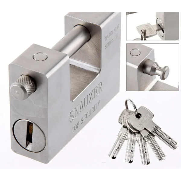 Λουκέτο Tάκος Aτσάλινο Bαρέως Tύπου 94mm Snauzer