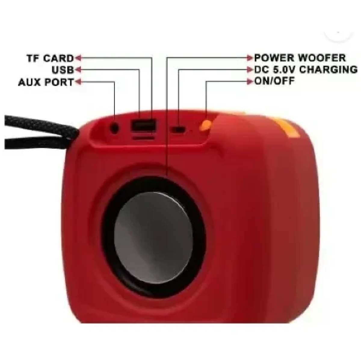 X-911 Αδιάβροχο Ασύρματο Μίνι Ηχείο 10W RGB Bluetooth Κόκκινο